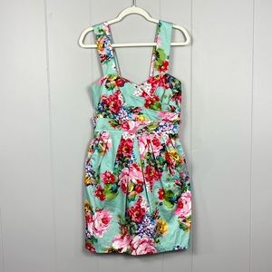 TeezeMe Floral Dress with Pockets Size 9